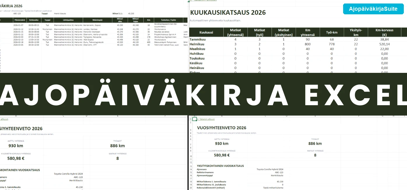 Verovähennysraportti kuukausittain