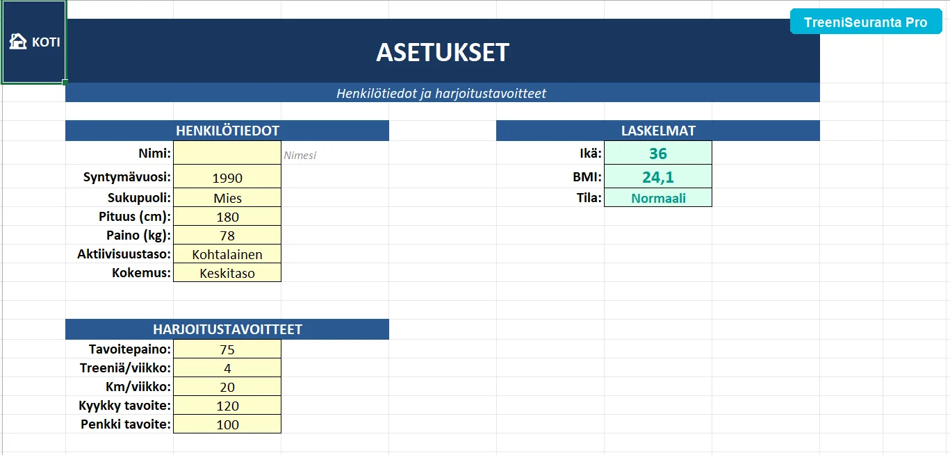 Asetukset
