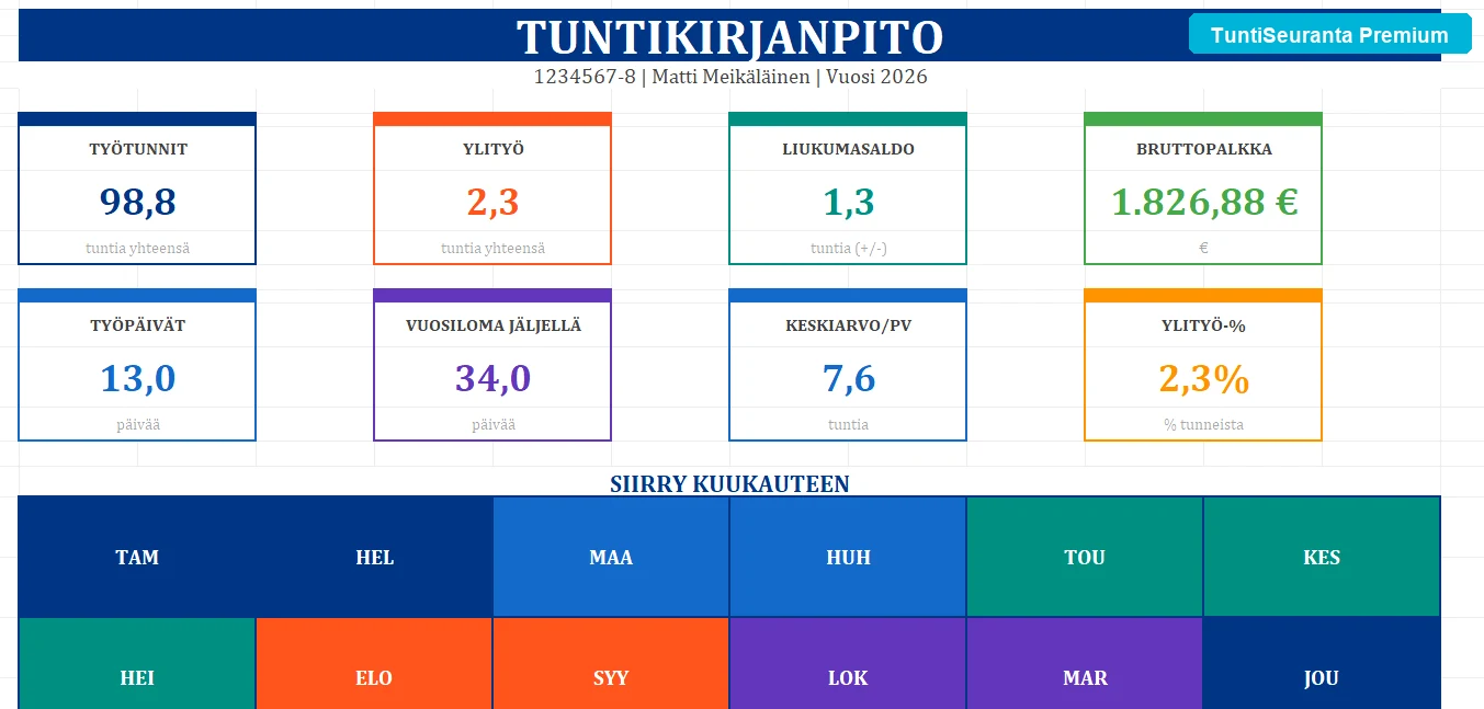 TuntiSeuranta Premium