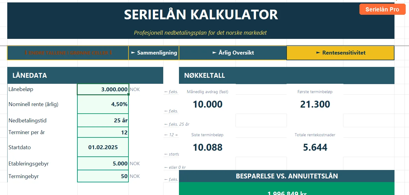SerielånPlan Pro